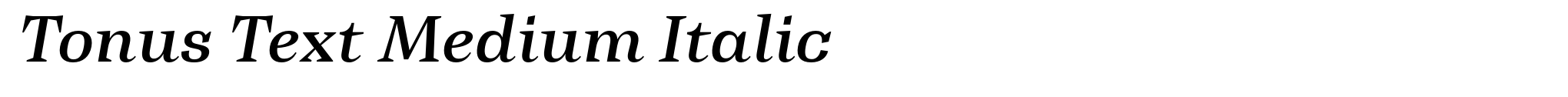 Tonus Text Medium Italic image